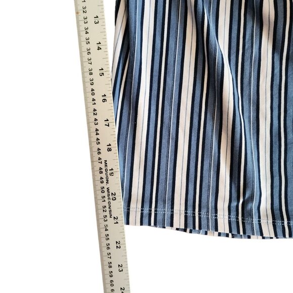 J for Justify Jumpsuit Women's Size 3X Striped Tube Top Wide Leg - Picture 6 of 12